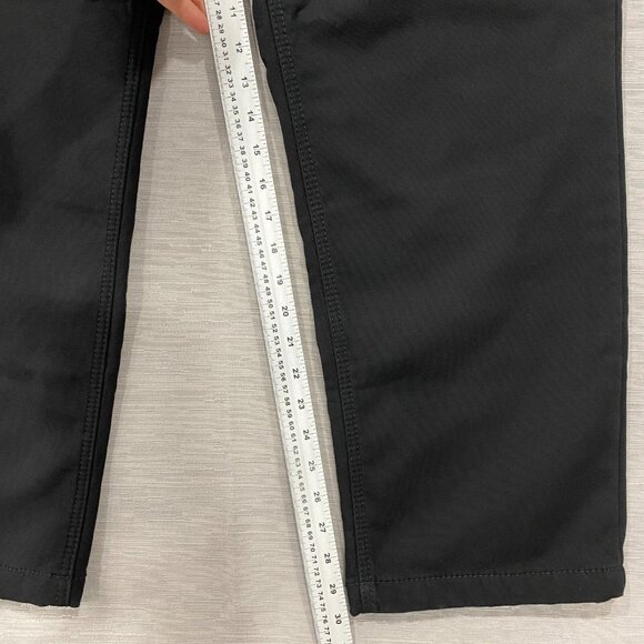 CAT Caterpillar Work Pants Mens 40 x 30 Black Canvas Fleece Lined Insulated - Picture 8 of 13